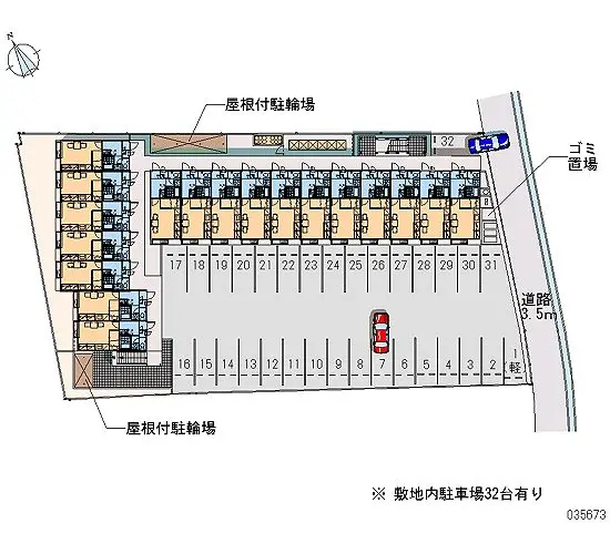 ★手数料０円★岩出市溝川　月極駐車場（LP）